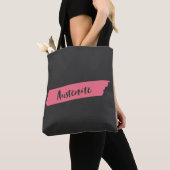 Roze penseel Austenite Bookish Tote Bag (Dichtbij)
