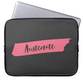 Roze penseel Austenite Laptop Sleeve