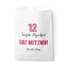 Roze penseelstreek Bat Mitzva Favors