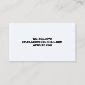 Roze penseelstreek visitekaartje (Achterkant)