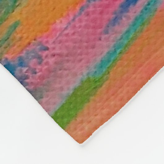 Roze penseelstreken Abstracte afdrukken Fleece Deken (Hoek)