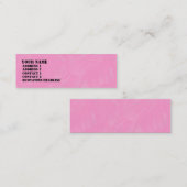Roze penseeltextuur - Gepersonaliseerd Mini Visitekaartje (Voorkant / Achterkant)