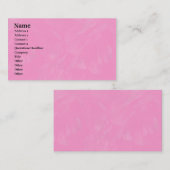 Roze penseeltextuur visitekaartje (Voorkant / Achterkant)