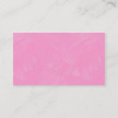 Roze penseeltextuur visitekaartje (Achterkant)