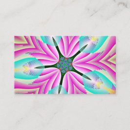 Roze Pentagon-zeester Visitekaartje