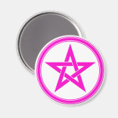 roze pentakel magneet (Voorkant / Achterkant)
