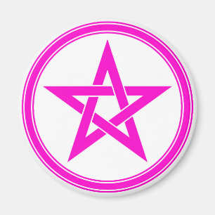 roze pentakel magneet