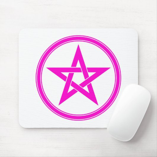 roze pentakel muismat (Met muis)