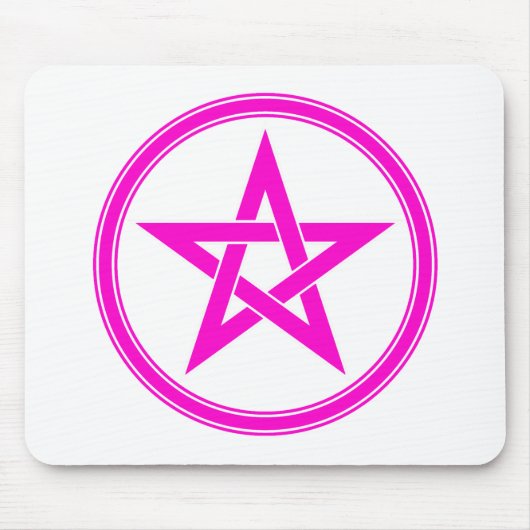 roze pentakel muismat (Voorkant)