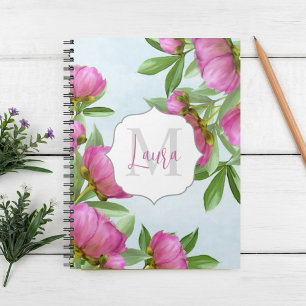 Roze Peonies Bouquet Notitieboek