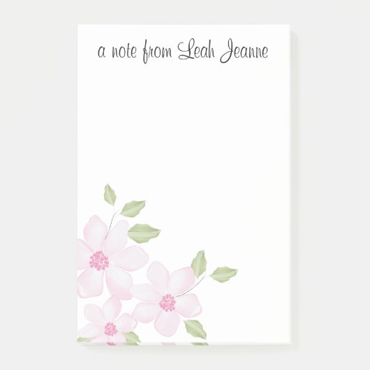 Roze Peonies Bouquet Post-it® Notes (Voorkant)