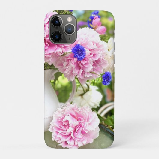 Roze Peonies iPhone 11 Pro Hoesje-Mate iPhone Case (Achterkant)