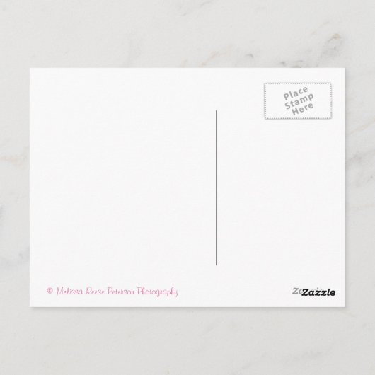 Roze Peonies Peony Flower Briefkaart (Achterkant)