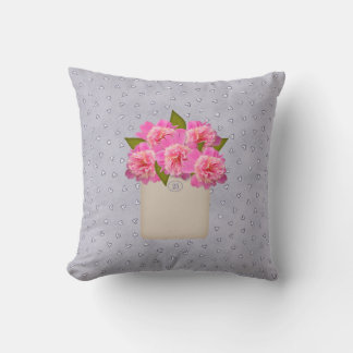 Roze Peonies Pillow Kussen
