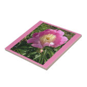 Roze Peony Ceramic Tegel Tegeltje (Zijkant)