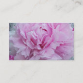 Roze Peony Flower Visitekaartje (Achterkant)