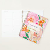 Roze Peony Flowers Hoesje-Mate iPhone Case Planner (Display)