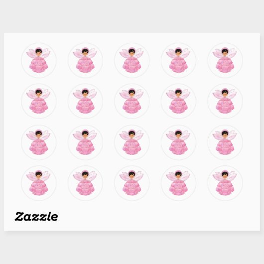 Roze Peony Pixie Sticker (Vel)