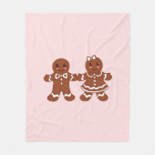 Roze peperkoek Jongen & Meisje Deken (Voorkant)