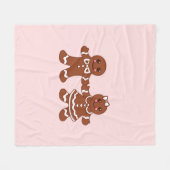 Roze peperkoek Jongen & Meisje Deken (Voorkant (Horizontaal))