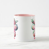 Roze peperkoek Kerst Kinder Hot Chocolate Mok (Midden)