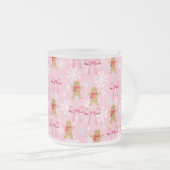 Roze peperkoek Kerst mok (Voorkant rechts)