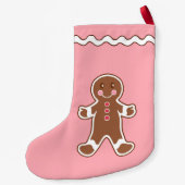 Roze Peperkoek Kousenbeen Kleine Kerstsok (Achterkant)
