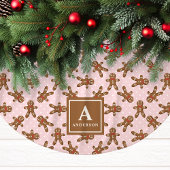 Roze peperkoek Man Monogram Kerstmis Kerstboom Rok