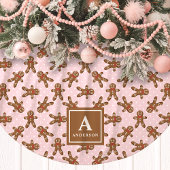 Roze peperkoek Man Monogram Kerstmis Kerstboom Rok