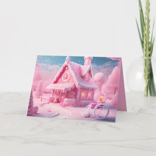 Roze peperkoekwereld kaart (Voorkant)
