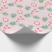 Roze pepermunt Bliss Cadeaupapier (Hoek)