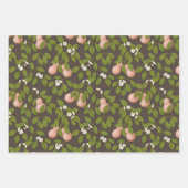 Roze peren (donkerbruin) inpakpapier vel (Voorkant 2)