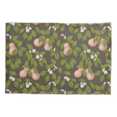 Roze peren (donkerbruin) kussensloop (Achterkant-Links)