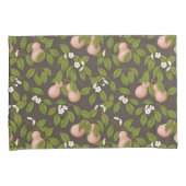 Roze peren (donkerbruin) kussensloop (Voorkant-Rechts)