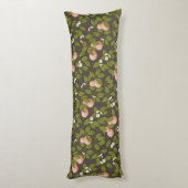 Roze peren (donkerbruin) lichaamskussen (Achterkant (Verticaal))