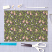 Roze peren (donkerbruin) tissuepapier (Craft)