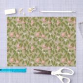 Roze peren (lichtbruin) tissuepapier (Craft)