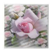 Roze perfectie # 2 ~ Keramische Tegel Tegeltje (Voorkant)