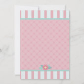 Roze Perfectie Baby shower Uitnodiging (Achterkant)