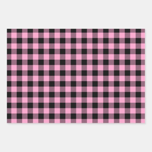 Roze periwinkle en Paarse buffelplaat Inpakpapier Vel (Voorkant)