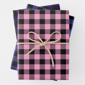 Roze periwinkle en Paarse buffelplaat Inpakpapier Vel (In situ)