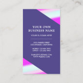 Roze Periwinkle Fragrance Gradient Perfume Fles Visitekaartje (Achterkant)