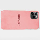 roze perkament iPhone hoesje (Achterkant horizontaal)