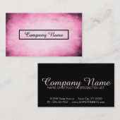 roze perkament visitekaartje (Voorkant / Achterkant)