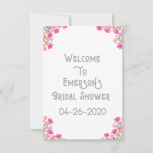 Roze & persbriefing Uitnodiging #1 (Voorkant)