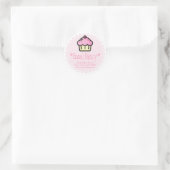 Roze perskoeken - Gepersonaliseerde Stickers van b (Tas)