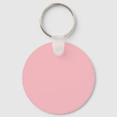 Roze perskoeken, prinses met  diameter sleutelhanger (Achterkant)