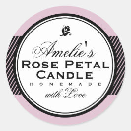 ROZE | PERSONALISEERDE ZEEP EN KANDLE STICKER