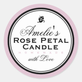 ROZE | PERSONALISEERDE ZEEP EN KANDLE STICKER