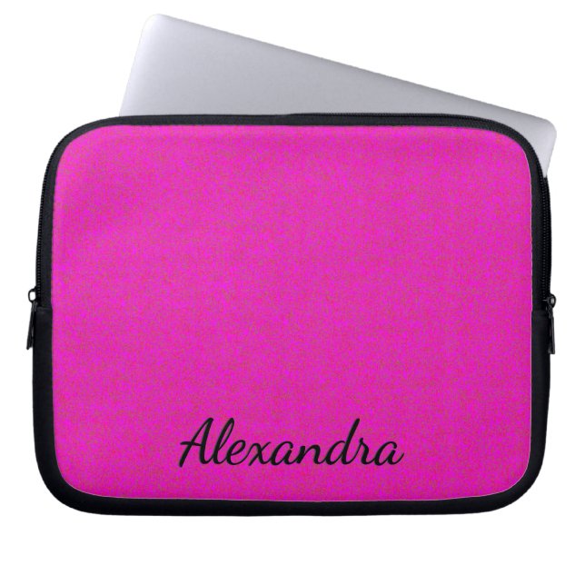 Roze Personalized  Laptop Hoes (Voorkant)